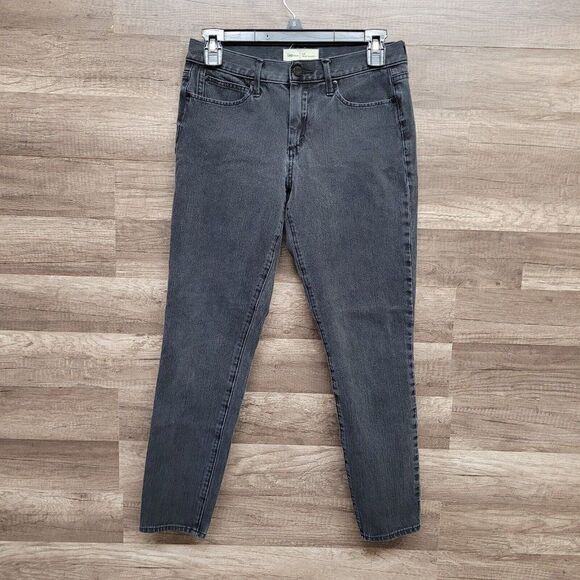 Gap Super Slimming True Skinny Jeans Size 28R Womens Washed Black Denim Stretch - Picture 2 of 15